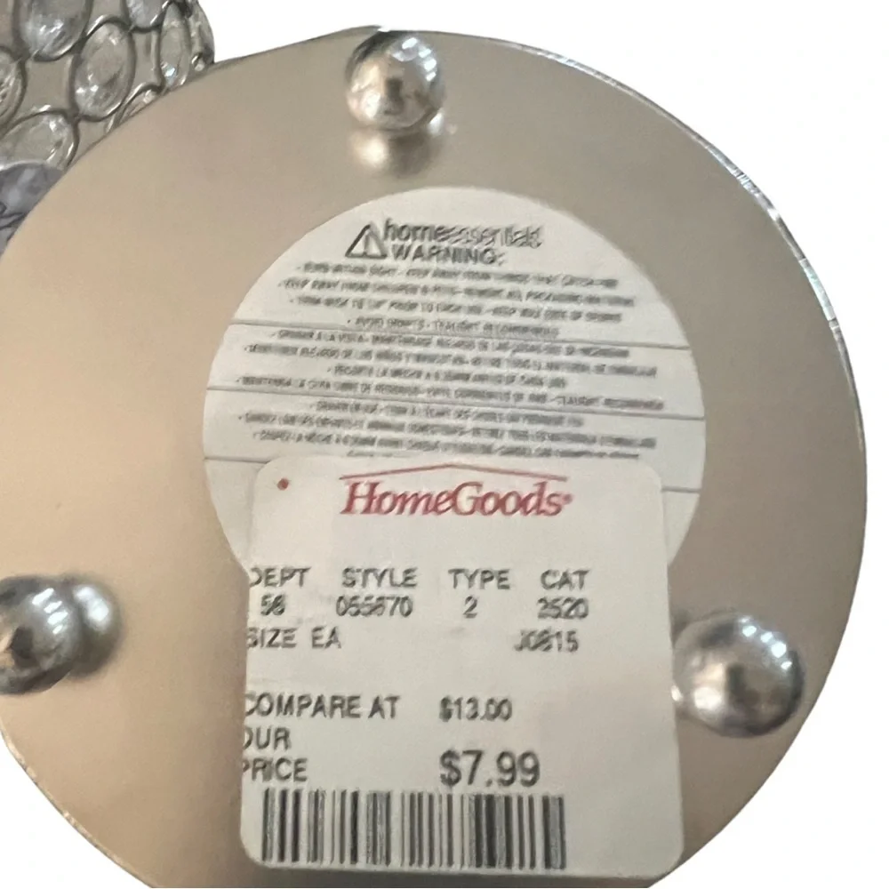 Bundle of 4 Crystal Candle Holders NWT - Picture 3 of 9